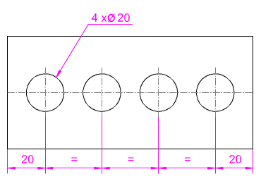 Elementos iguales lineales