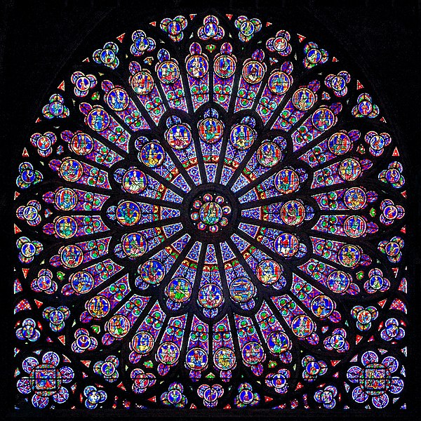 Rosetón de Notre Dame de París