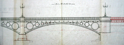 Puente de Triana. Plano de 1903