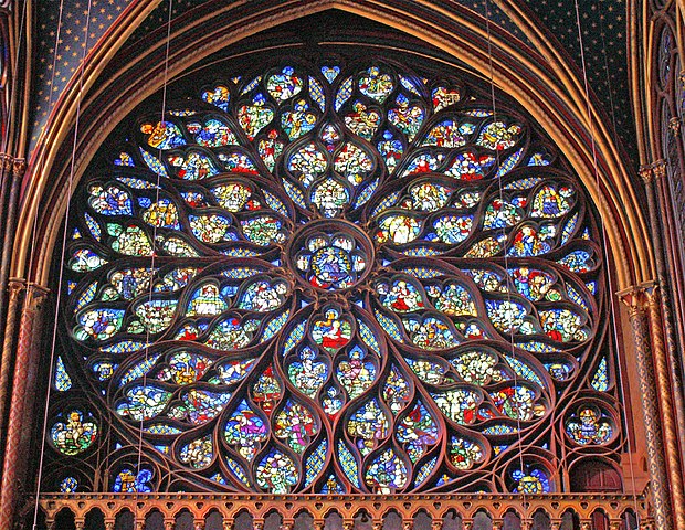 Rosetón de la Sainte Chapelle de París